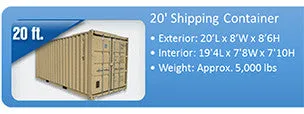 20' USED Shipping Container - Transport container - Sea Can - Ocean container