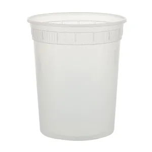 32 oz. Clear Bulk Deli Containers, Case of 480 (No Lids)