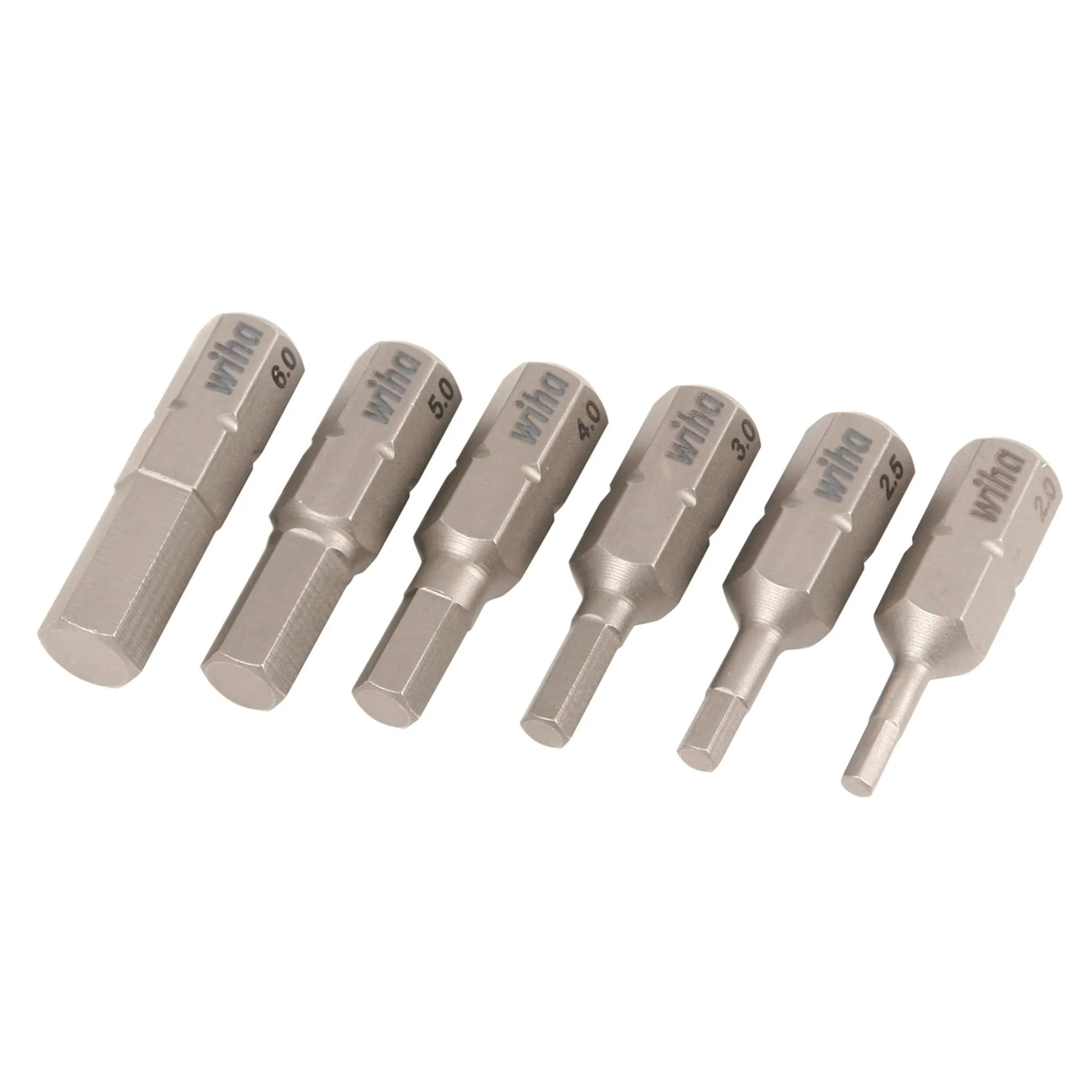 6 Piece Hex Insert Bit Set - Metric