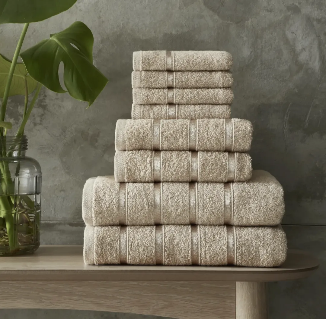 8Pc Luxury Egyptian Cotton Towel Bale