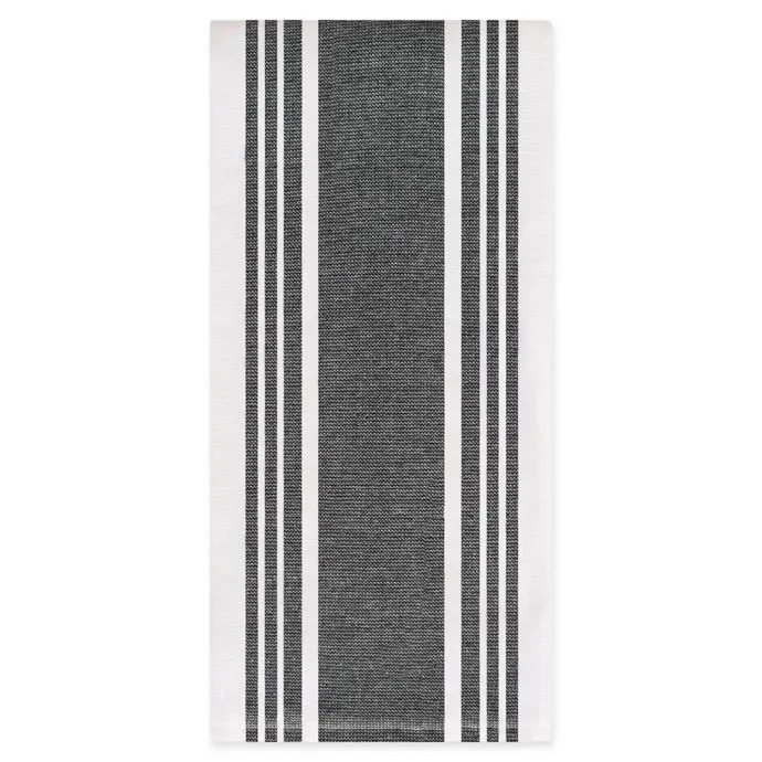 All-Clad Striped Dual Kitchen Towel – Black