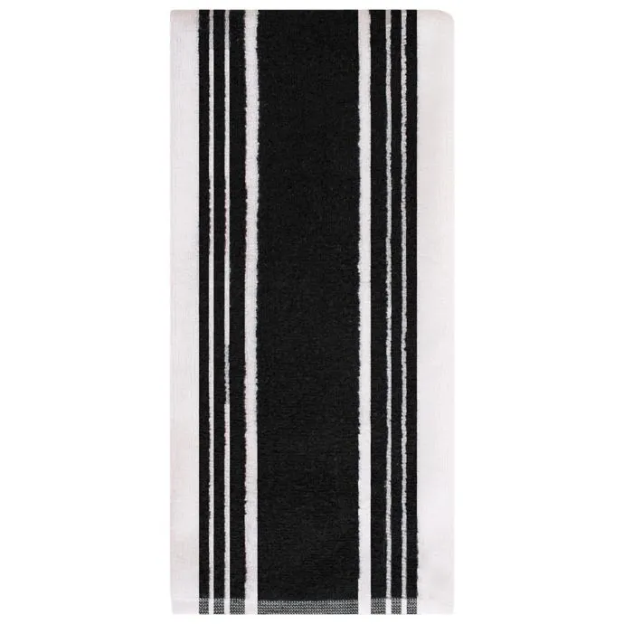 All-Clad Striped Dual Kitchen Towel – Black