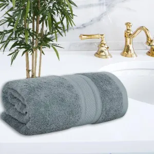 Bamboo Bath Towel Absorbent Super Soft 600 GSM - Cadet Blue Large