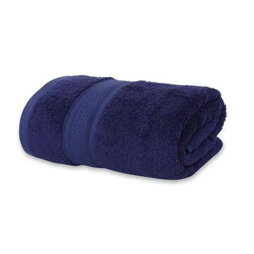 Bamboo Bath Towel Absorbent Super Soft 600 GSM - Navy Large