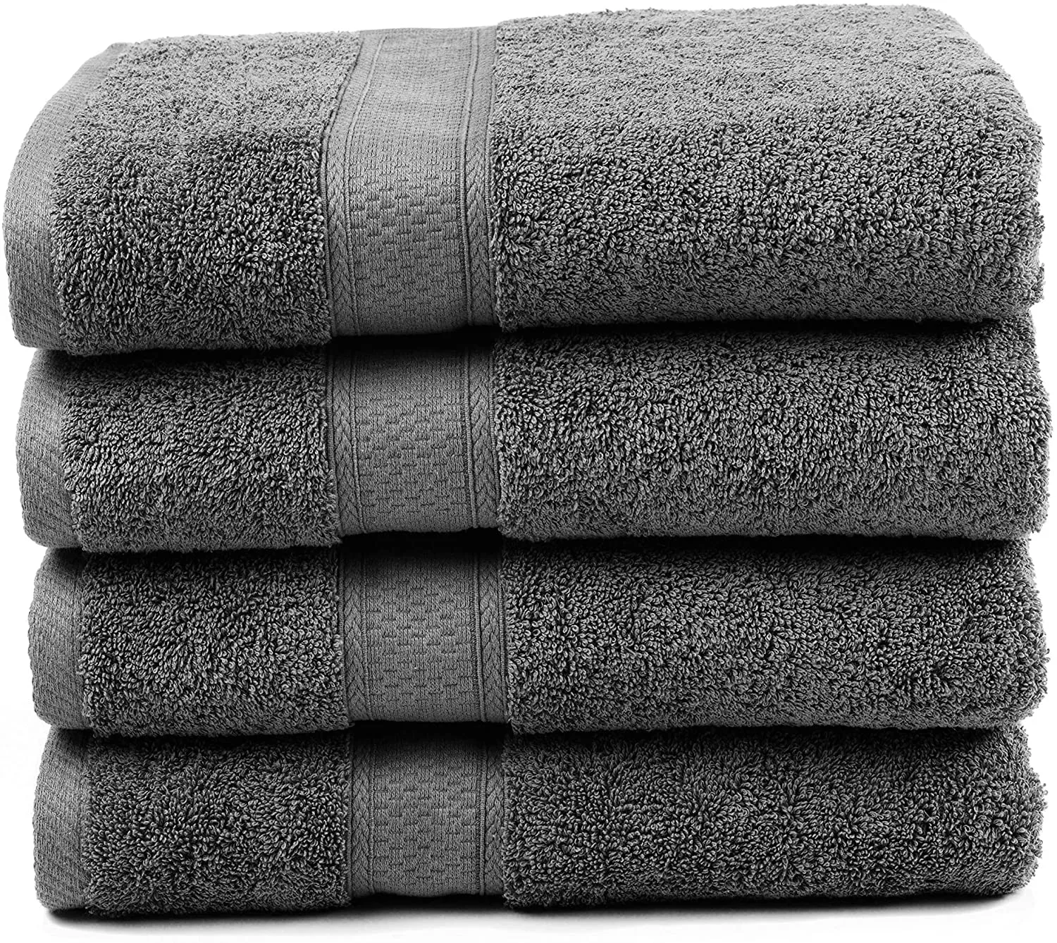 Bamboo Cotton Bath Towels - Natural, Ultra Absorbent and Eco-Friendly 30" X 52"