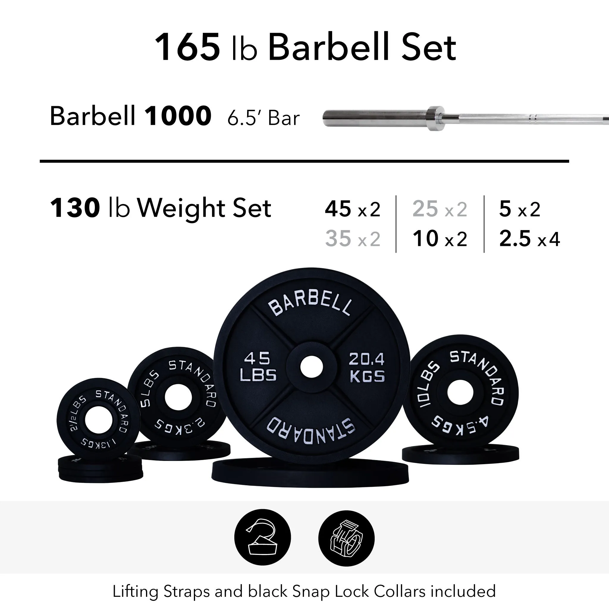 Barbell 1000 Compact Barbell Weight Sets