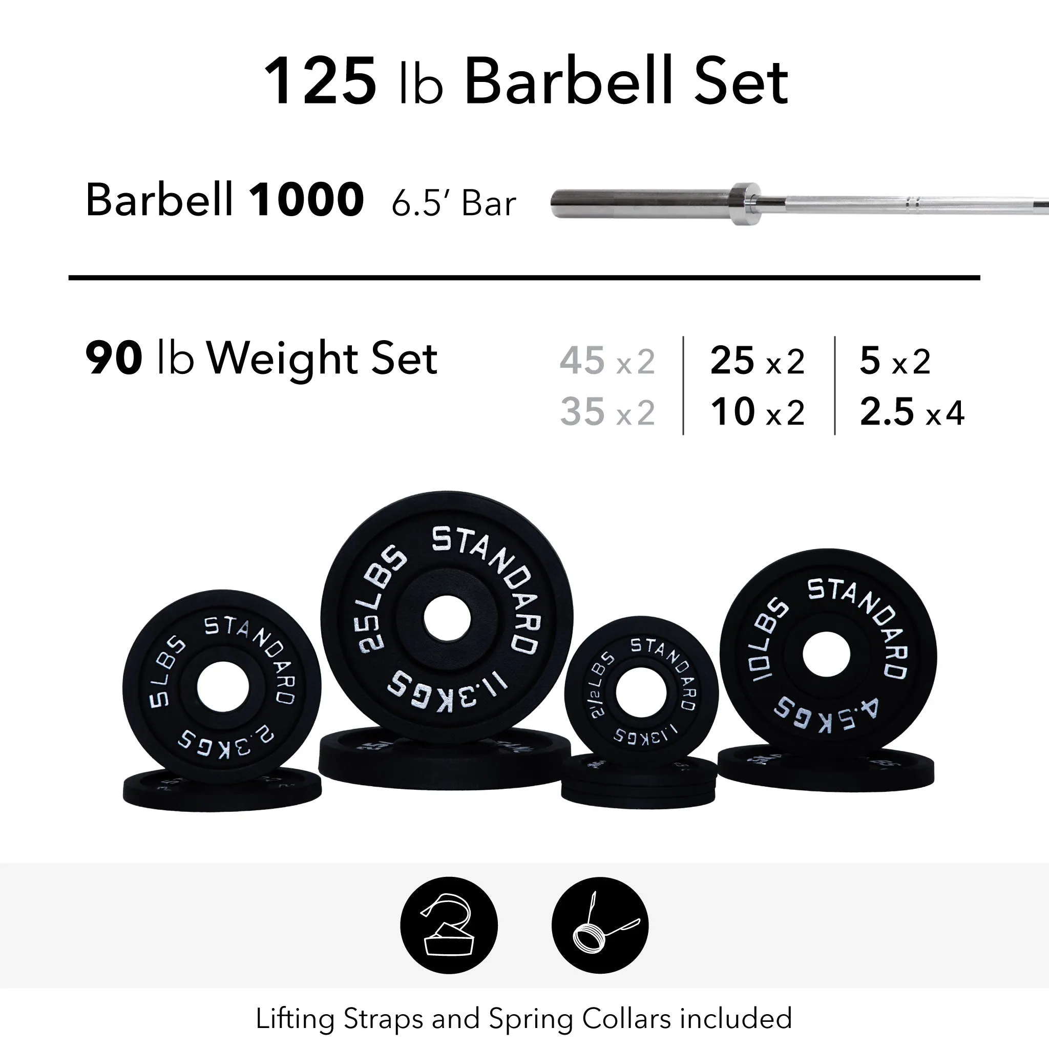 Barbell 1000 Compact Barbell Weight Sets