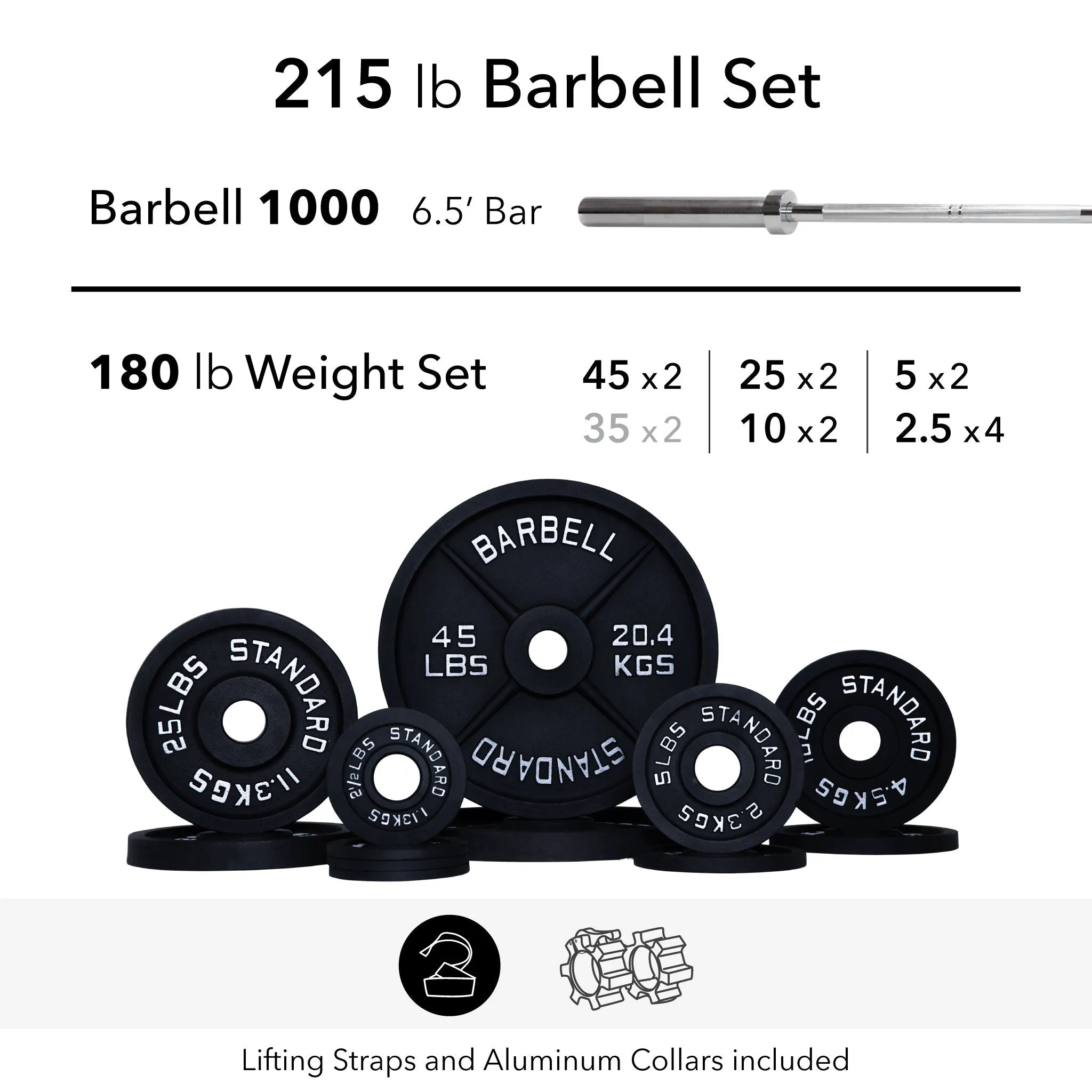 Barbell 1000 Compact Barbell Weight Sets