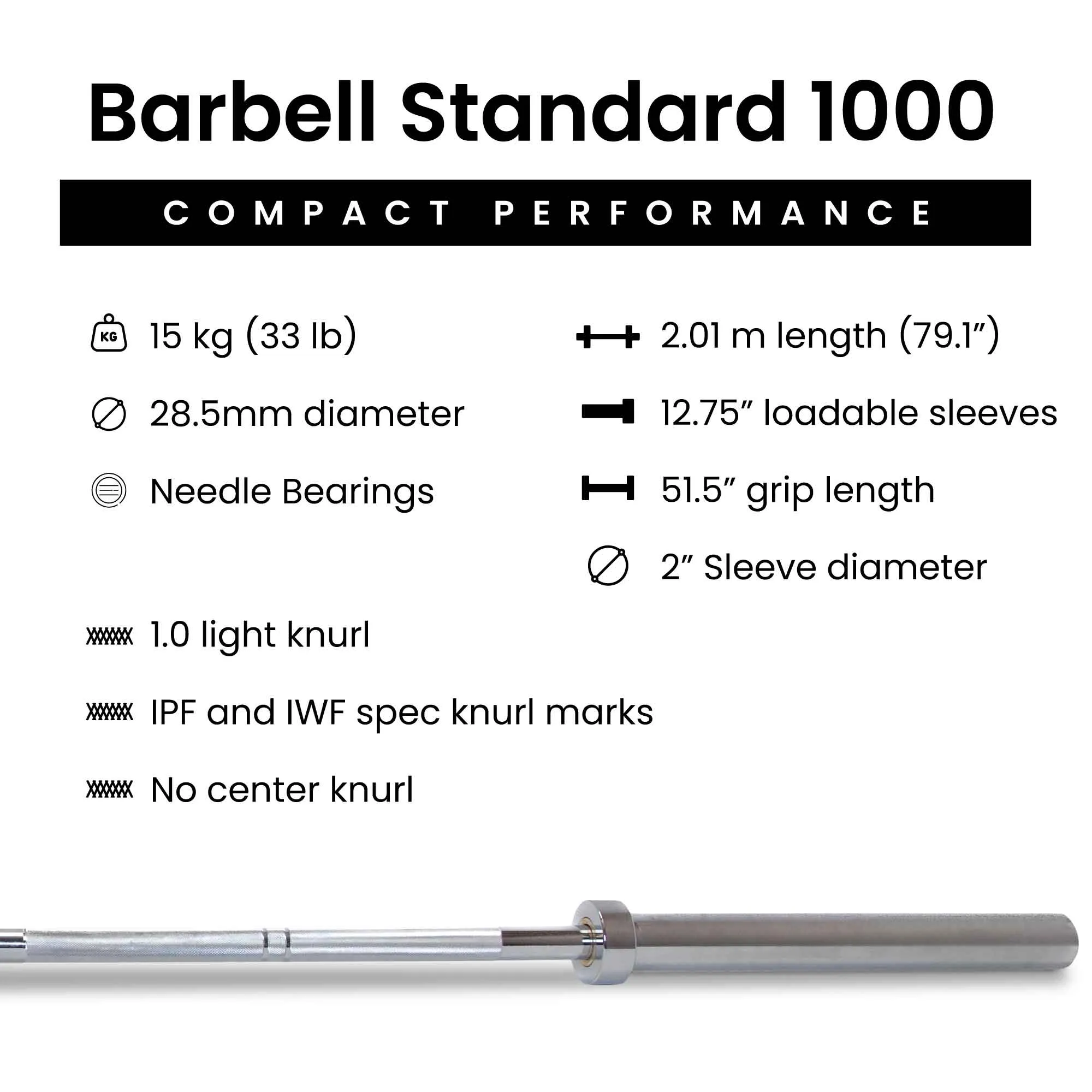 Barbell 1000 Compact Barbell Weight Sets