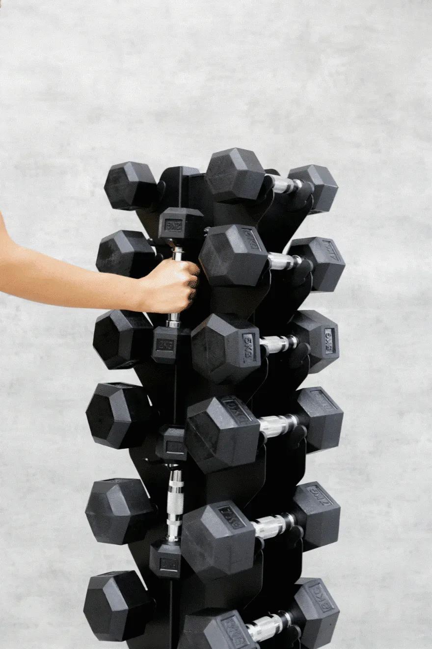 Body Iron Commercial 110kg Hex Dumbbell Package