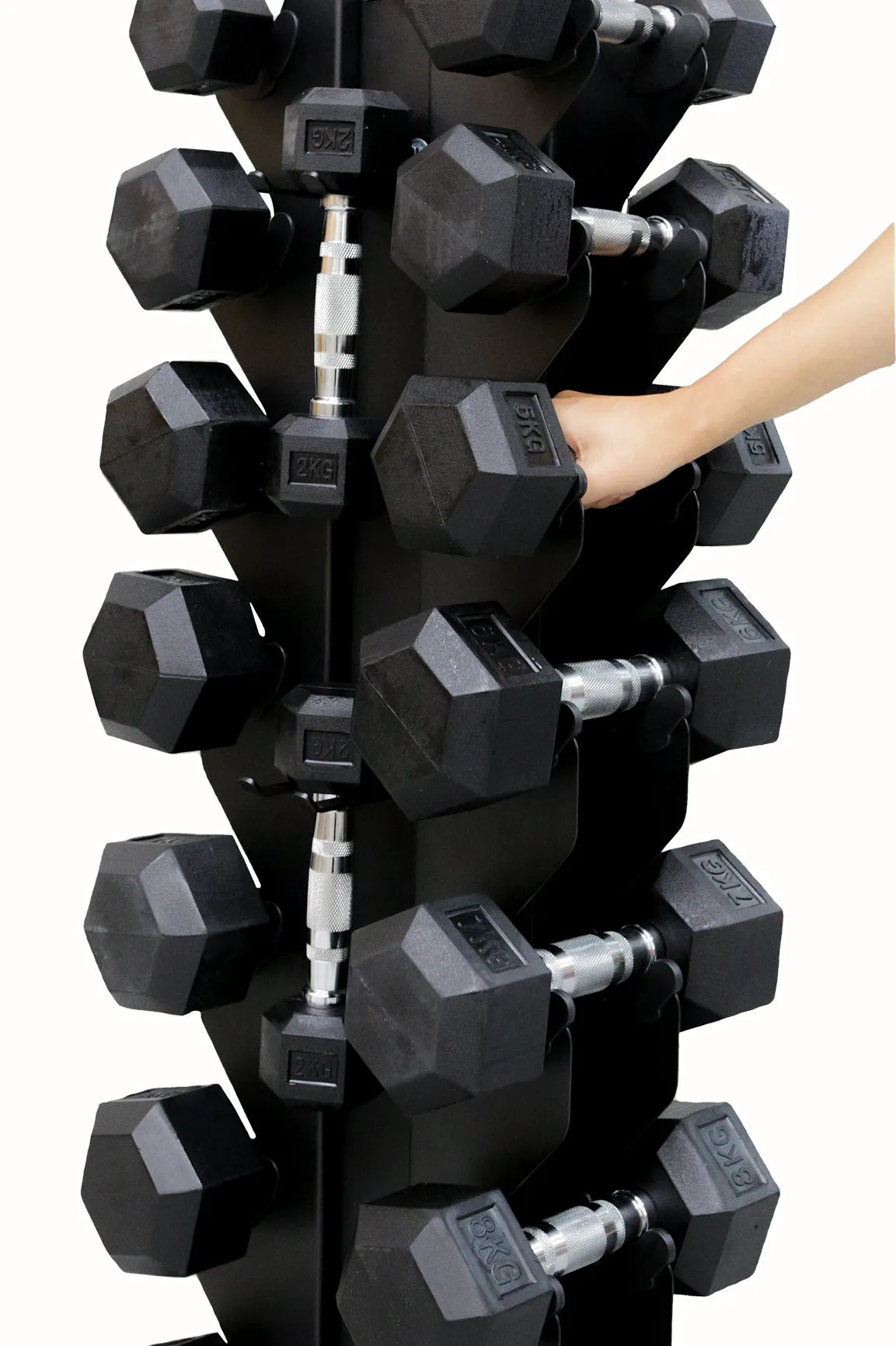 Body Iron Commercial 110kg Hex Dumbbell Package