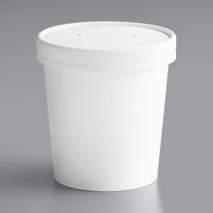 CONTAINER/ Paper, 16 oz with lid, 250/cs-Food Service, EFC-16-COMBO