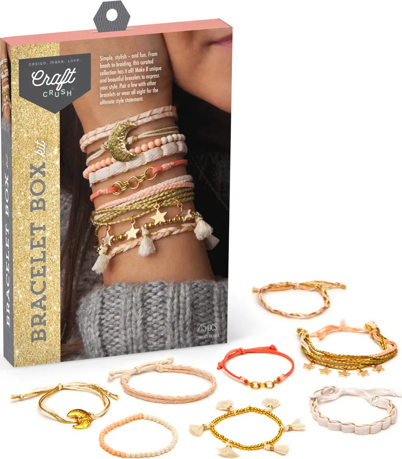 Craft-crush Gold Bracelet Box Kit