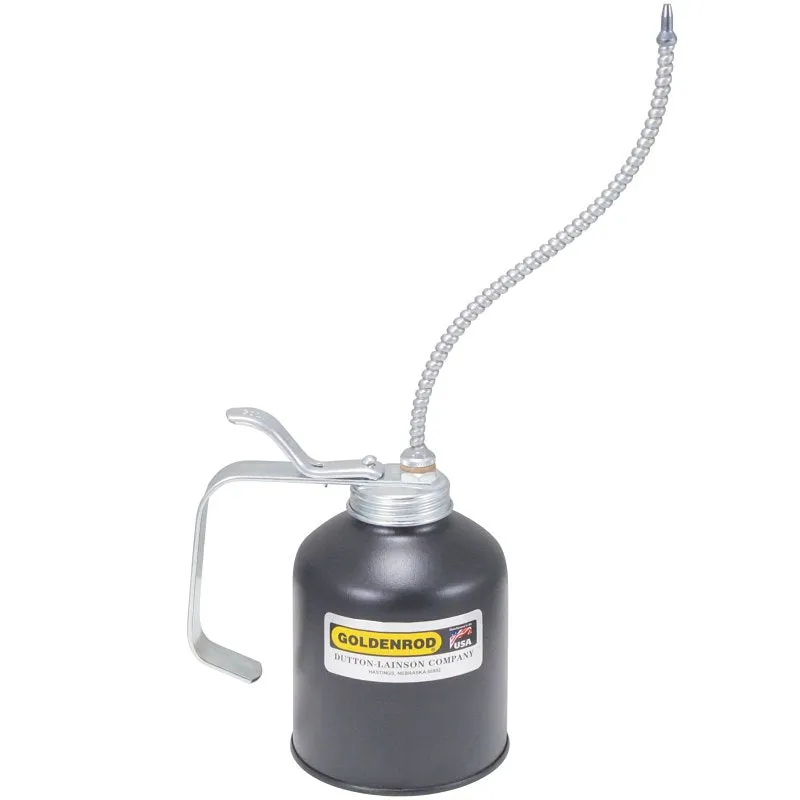 DL Goldenrod 727 Pump Oiler with Spout, 16 oz Capacity, Flexible Spout, Steel, Powder-Coated Copper Bronze :EA: QUANTITY: 1