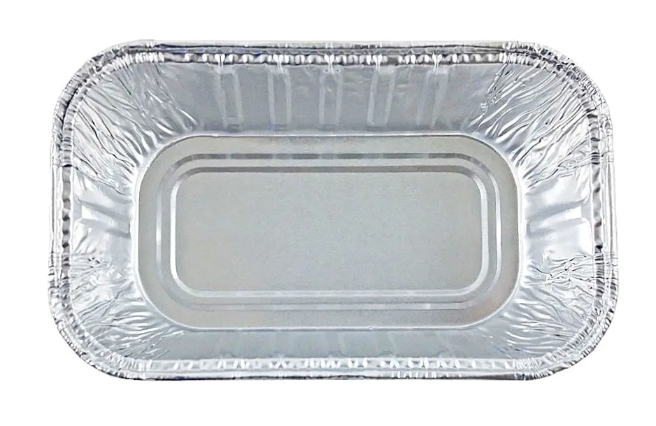 Durable 1 lb. Holiday Aluminum Foil Mini-Loaf Pan With High Dome Lid 50/PK