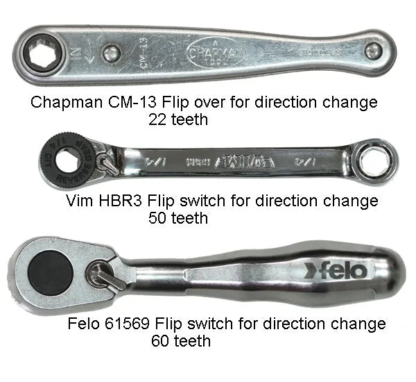 Felo 61569 XS Pocket Sized Bit Ratchet with 1/4" Drive Socket Adapter