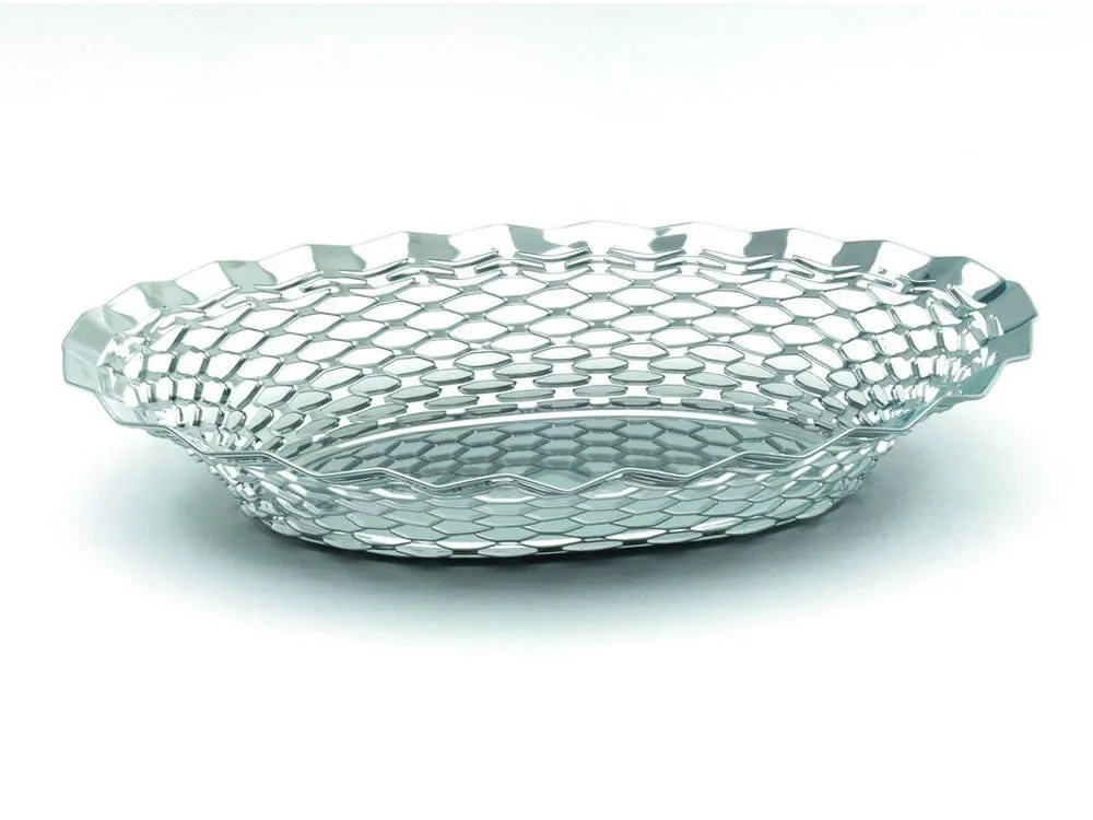 Genware 171 S/St.Oval Basket 11.3/4"X9.1/4"