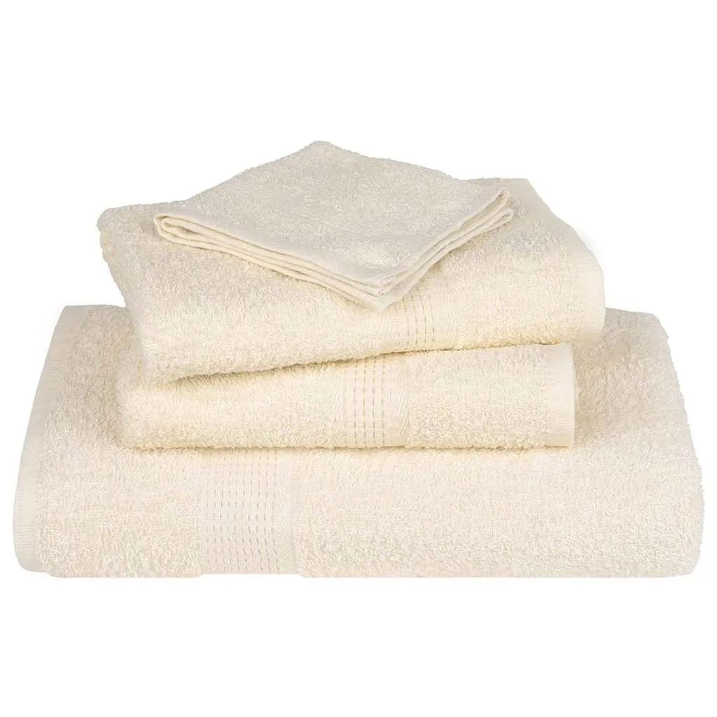 Guest Towels 2 pcs Cream 30x50 cm 360 gsm 100% Cotton