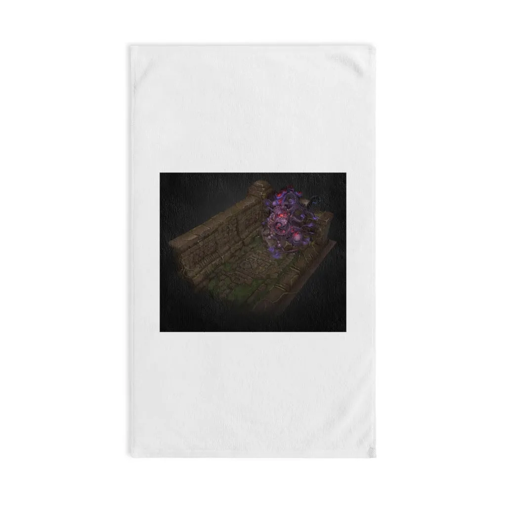 Hand-Painted Environment Art Hand Towel