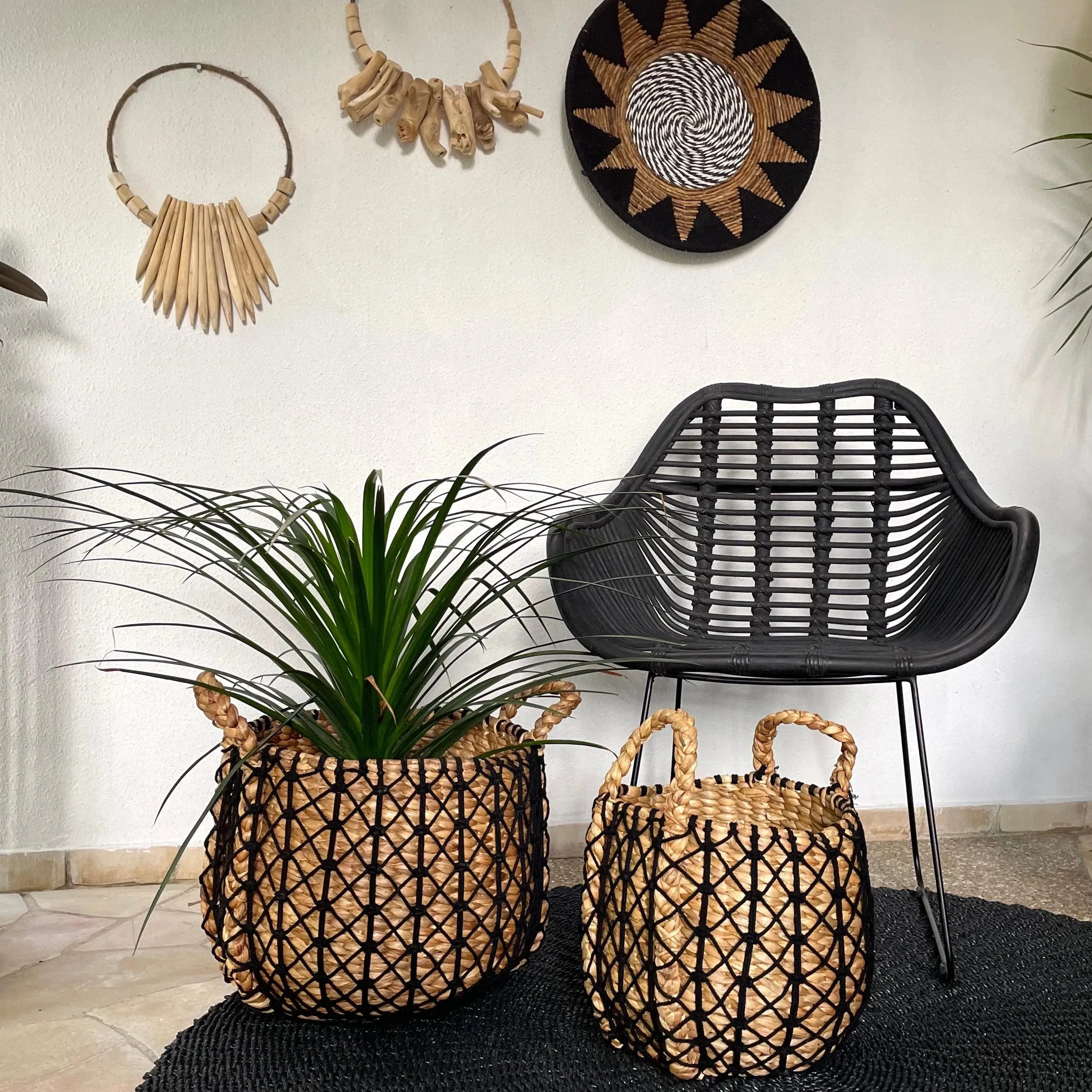 Hyacinth Rattan Basket