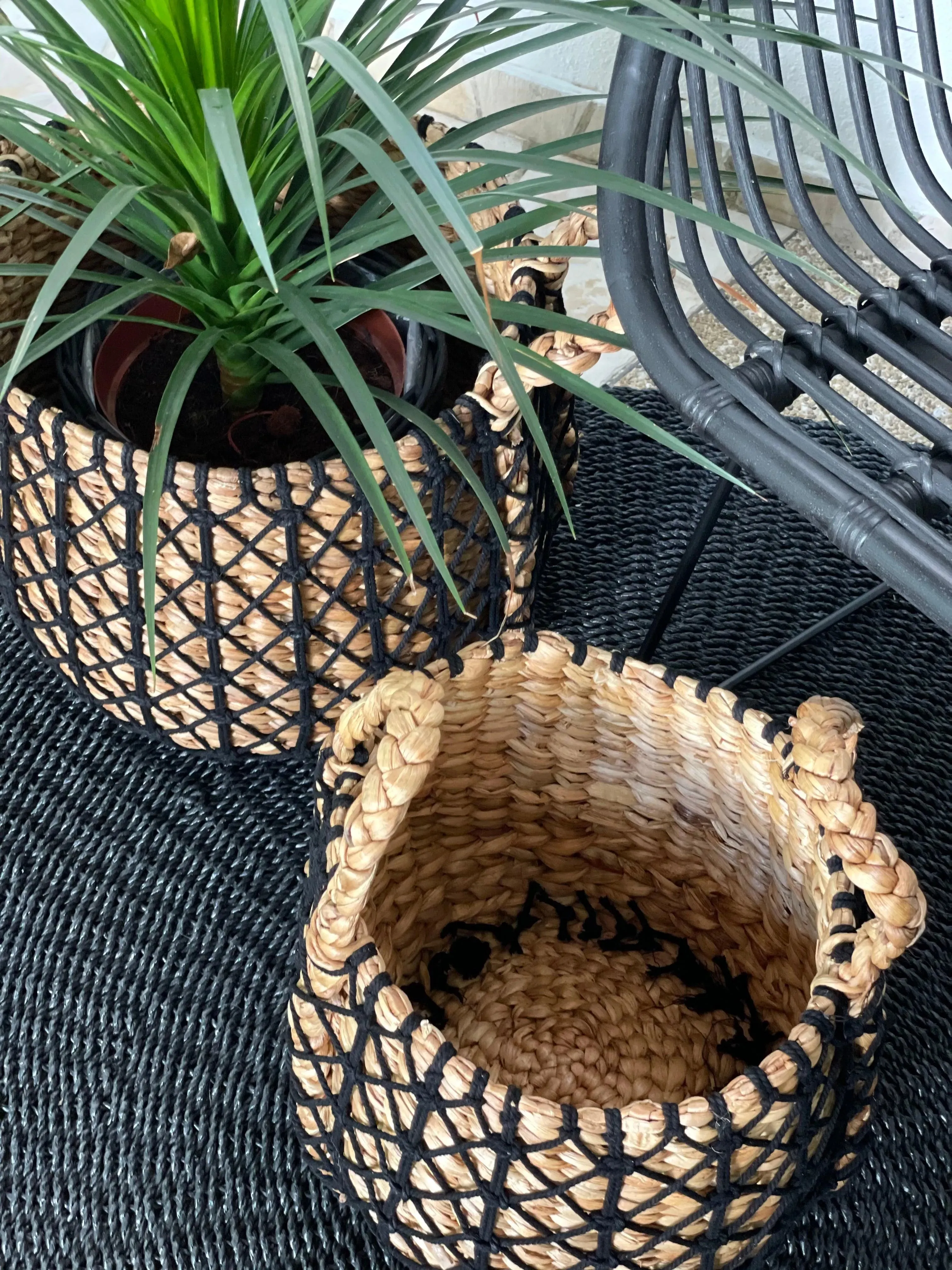 Hyacinth Rattan Basket