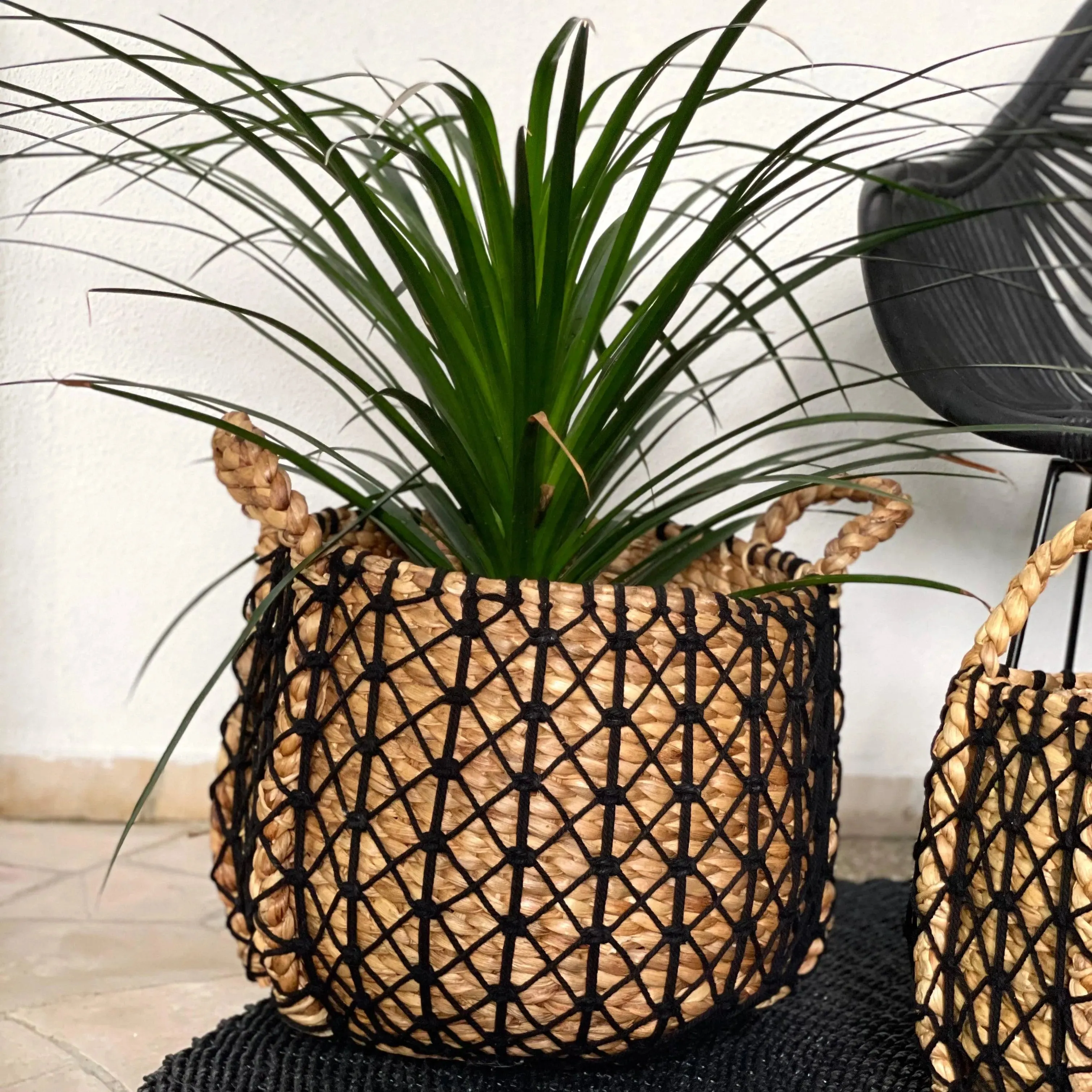 Hyacinth Rattan Basket