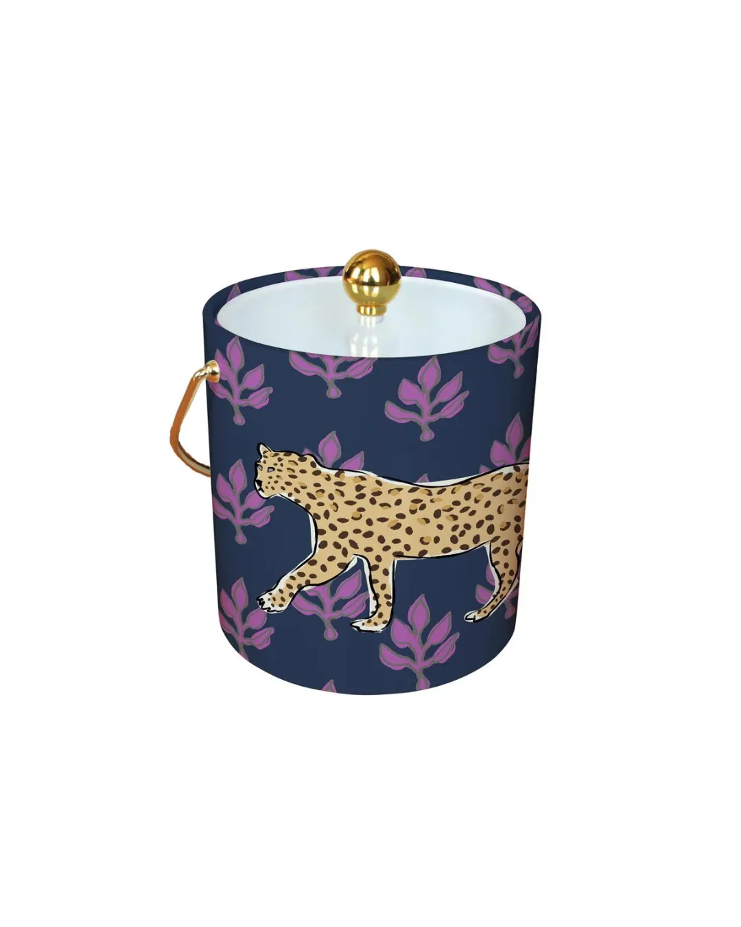 Ice Bucket Leopard Tiger Navy