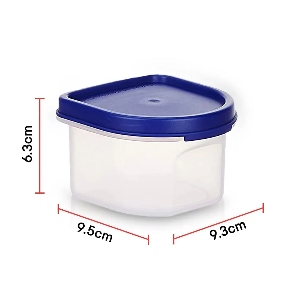 Kuber Industries Storage Utility Container|Plastic Unbreakable Food Storage Jar|Leak Roof,BPA Free Food Kitchen Organizer with Lid,250 ML,Set of 12 (White) (Pack of 3)