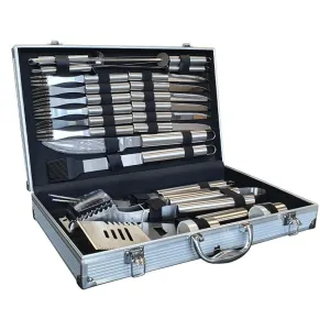 LIFESTYLE 24 PIECE STAINLESS STEEL BBQ TOOL KIT LFS159