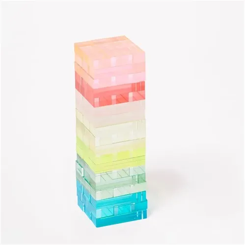 Lucite Mini Lucite Jumbling Tower Aurora **FINAL SALE**