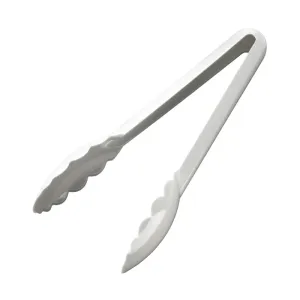 Matfer Bourgeat Exoglass Tongs White 9" - FA896