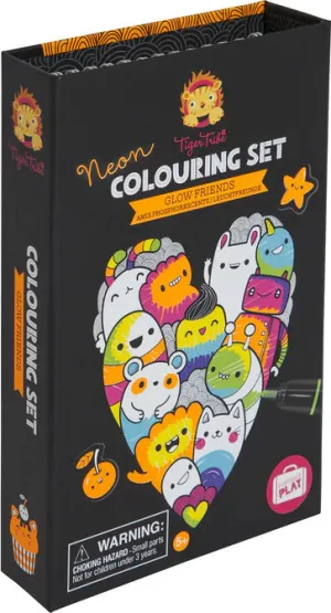 Neon Coloring Set Glow Friends