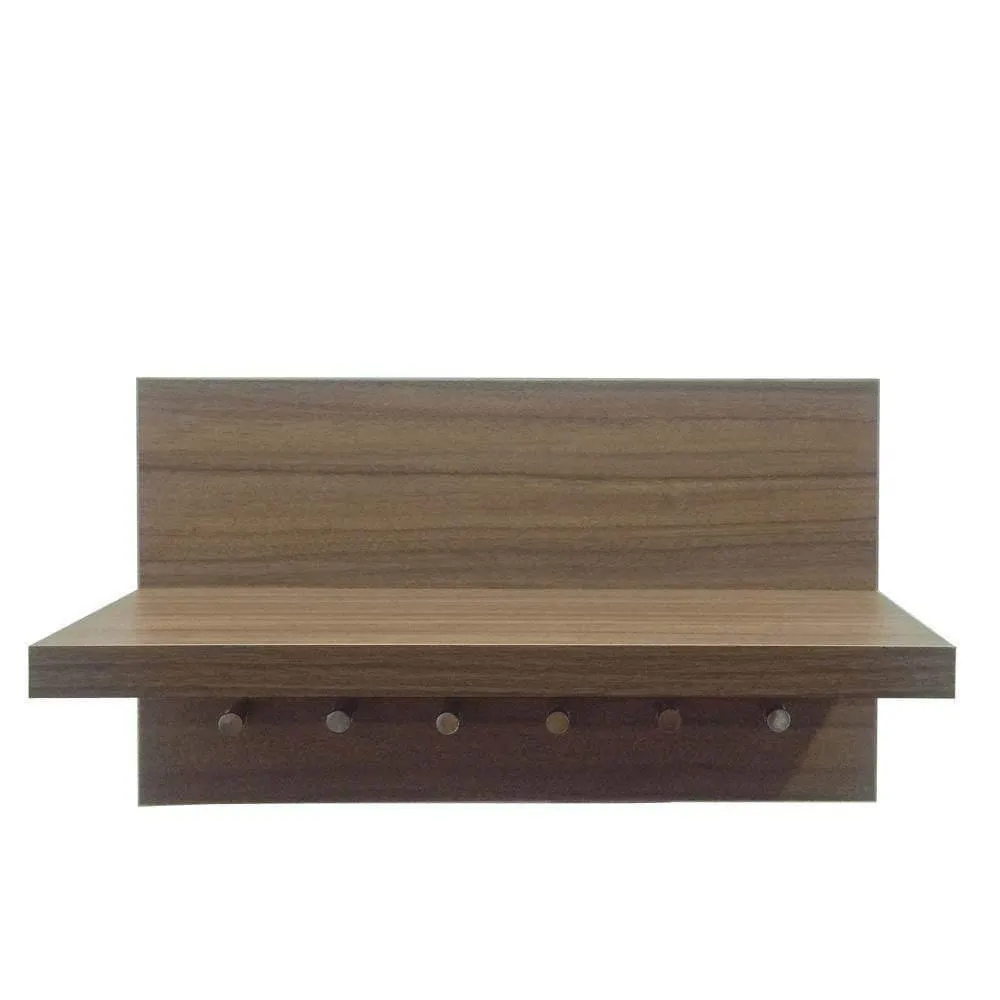 Omega 6 (NEO) Wall Decor Shelf Keys Holder, Walnut