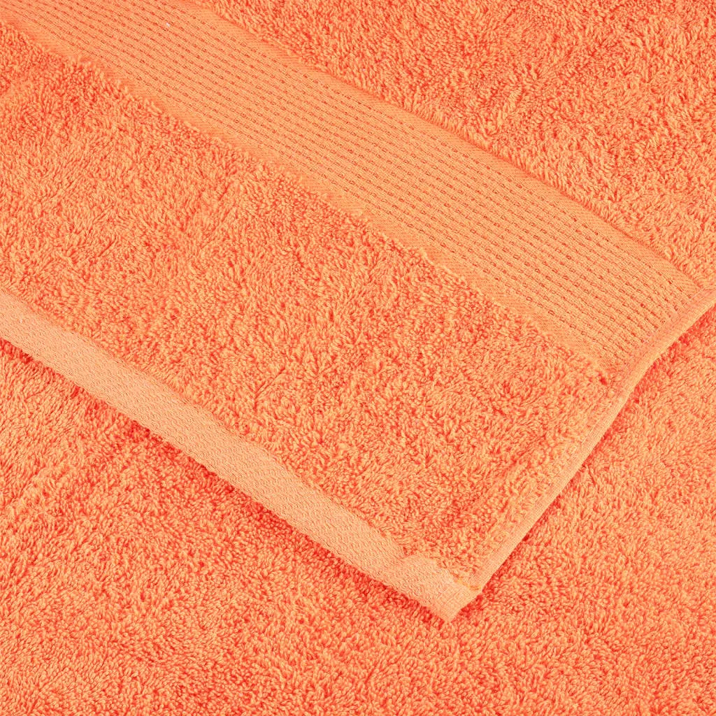 Premium Guest Towels 4 pcs Orange 30x50 cm 600 gsm 100% Cotton