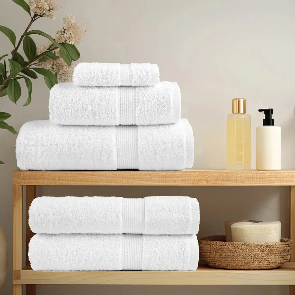 Premium Sauna Towels 25pcs White 80x200cm 600gsm 100% Cotton