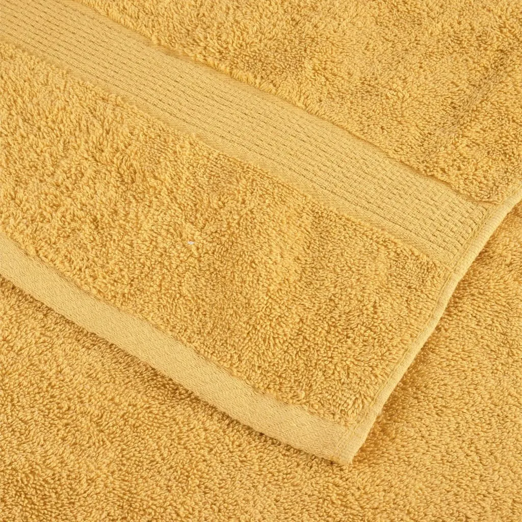 Premium Towels 4pcs Gold 100x200cm 600gsm 100% Cotton