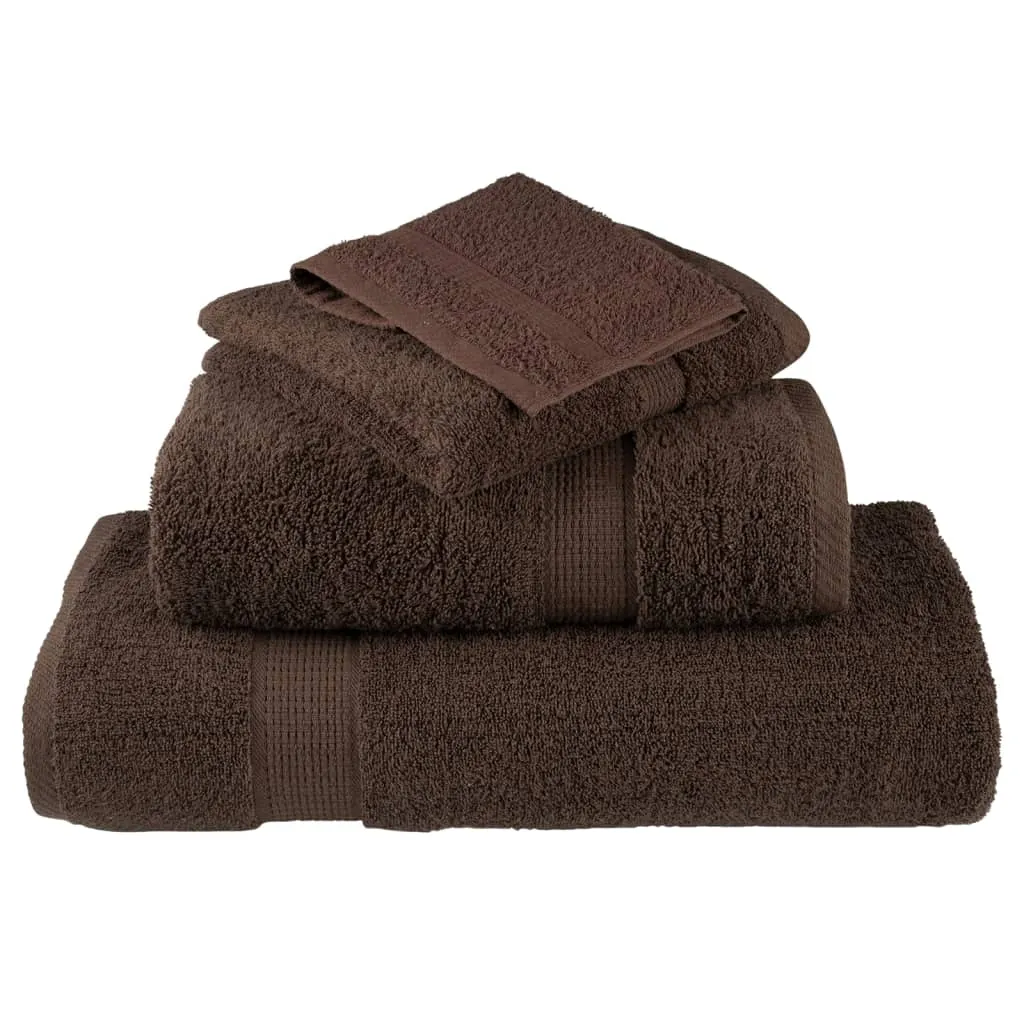 Premium Washcloths 4pcs Brown 30x30cm 600gsm 100% Cotton