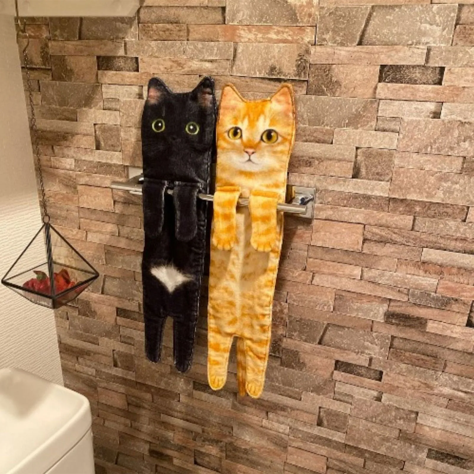 Quick-Dry Cat Soft Hand Towels