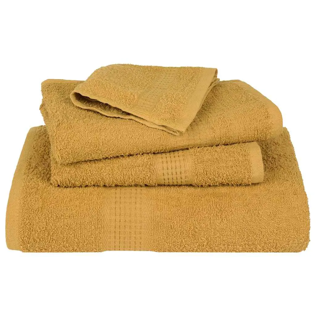 Sauna Towels 10 pcs Gold 80x200 cm 360 gsm 100% Cotton