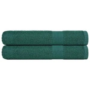 Sauna Towels 2 pcs Green 80x200 cm 360 gsm 100% Cotton