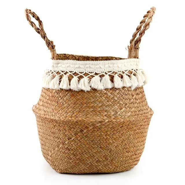 Seagrass Woven Plant Baskets