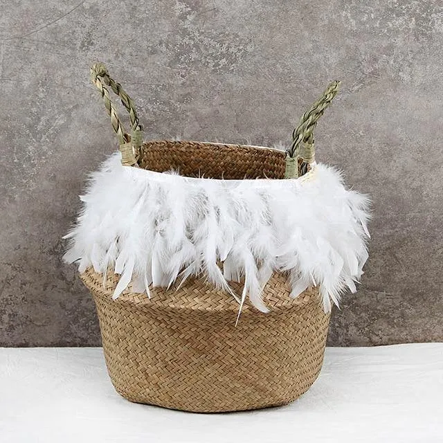 Seagrass Woven Plant Baskets