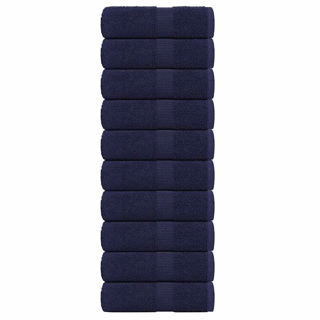 Soap Towels 10 pcs Navy Blue 30x30 cm 360 gsm 100% Cotton