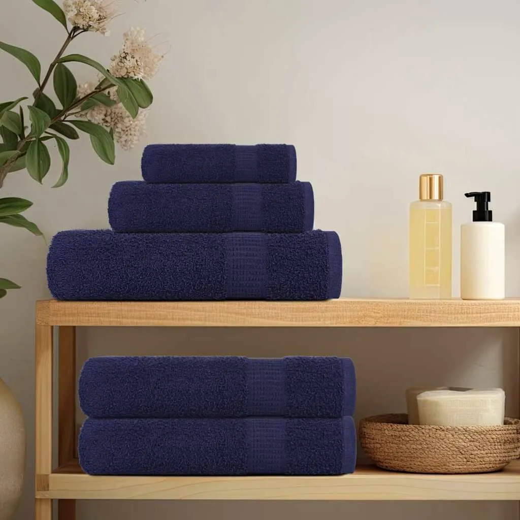 Soap Towels 10 pcs Navy Blue 30x30 cm 360 gsm 100% Cotton