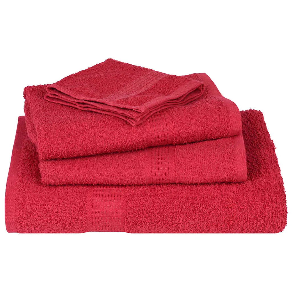 Soap Towels 10 pcs Red 30x30 cm 360 gsm 100% Cotton