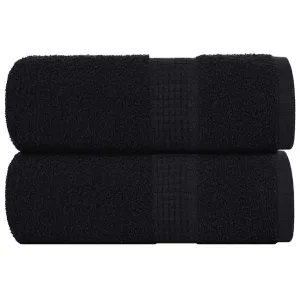 Soap Towels 2 pcs Black 30x30 cm 360 gsm 100% Cotton