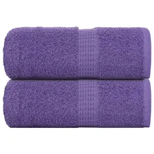 Soap Towels 2 pcs Purple 30x30 cm 360 gsm 100% Cotton