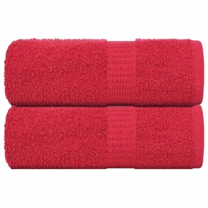 Soap Towels 2 pcs Red 30x30 cm 360 gsm 100% Cotton