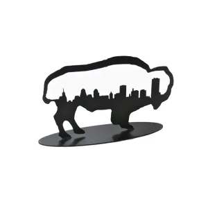 Standing Carbon Steel Skyline Buffalo Desk Topper