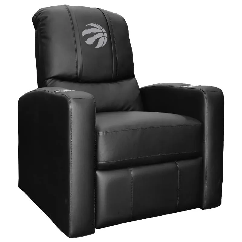 Stealth Recliner with Toronto Raptors Primary Silver  Logo